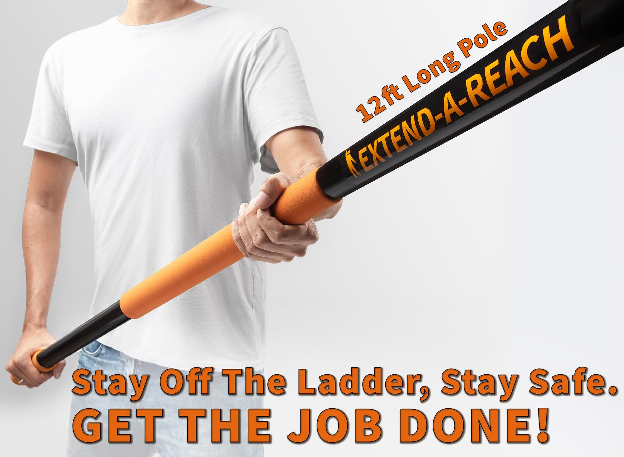 Extend-A-Reach collapsible roof rake folded for compact storage