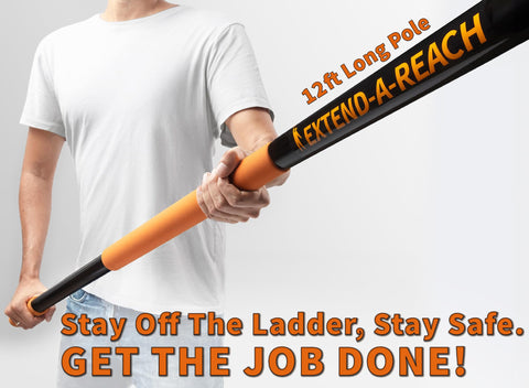 Extend-A-Reach collapsible roof rake folded for compact storage