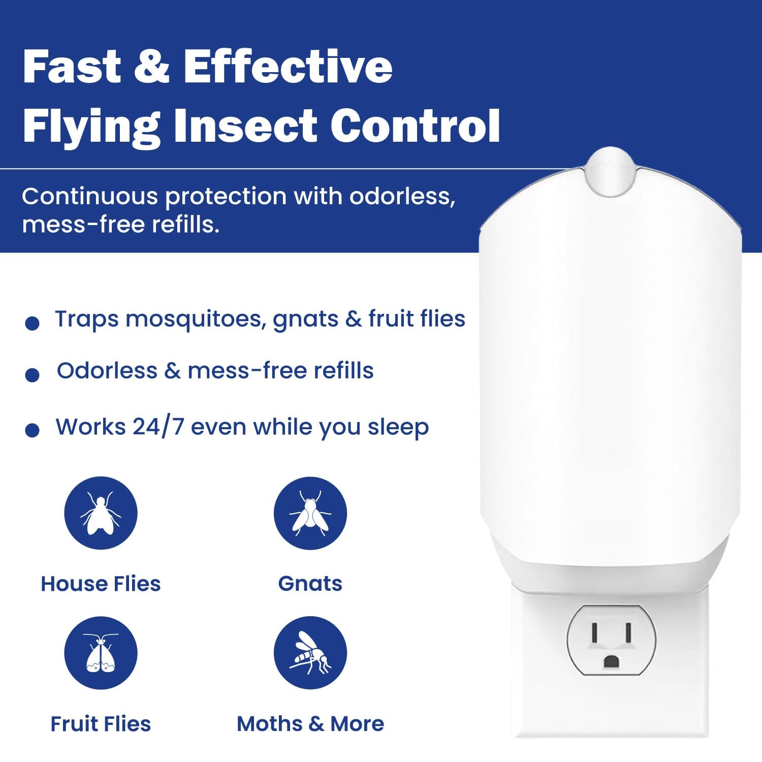 Extermina Zevo MAX compatible refill cartridge for long-lasting indoor trapping.