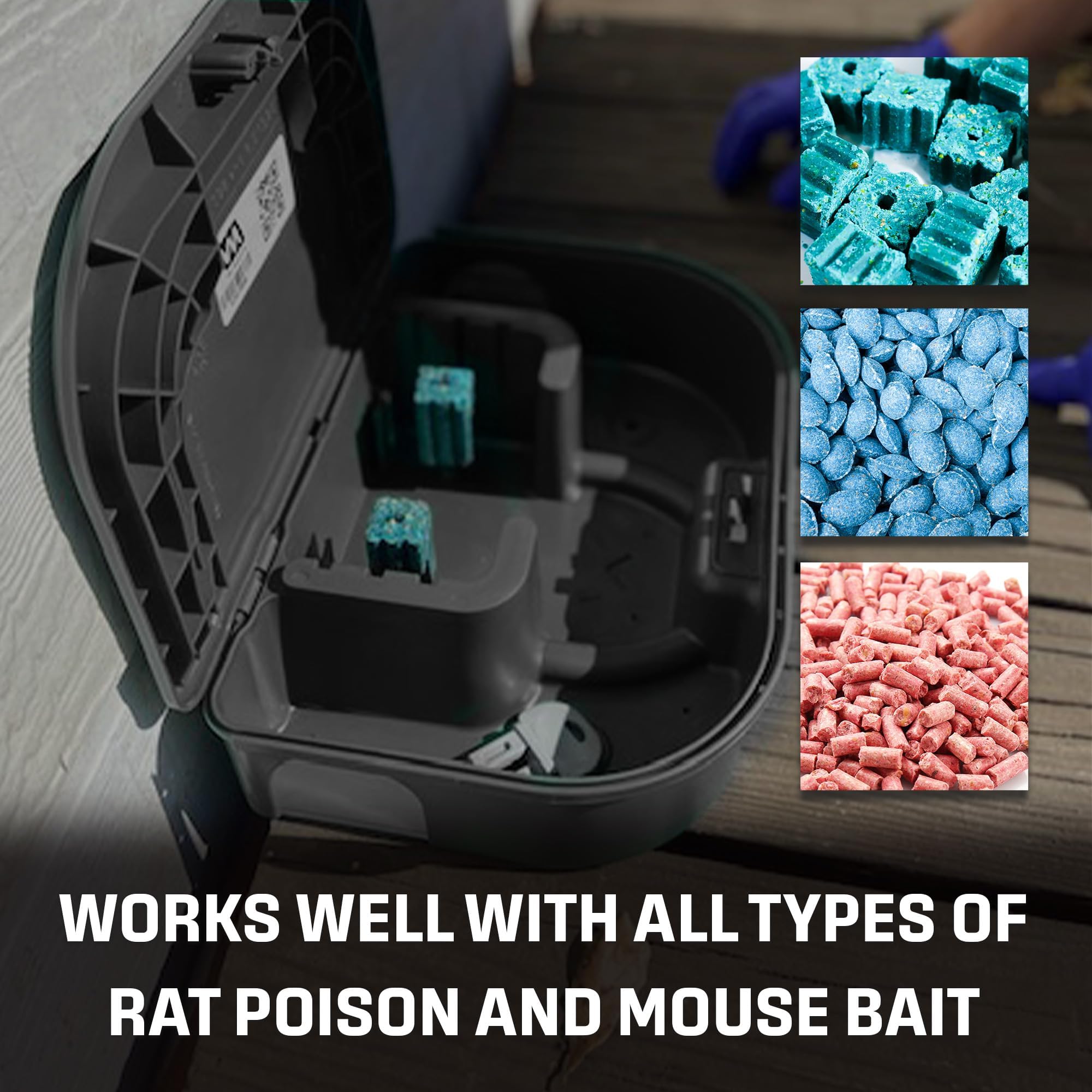 Low-profile Exterminators Choice bait station blends discreetly in any setting.