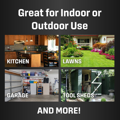 Weatherproof construction keeps Exterminators Choice bait station durable in rain and cold.
