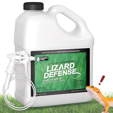 Exterminators Choice Gecko & Lizard Defense Spray bottle for immediate outdoor deterrence