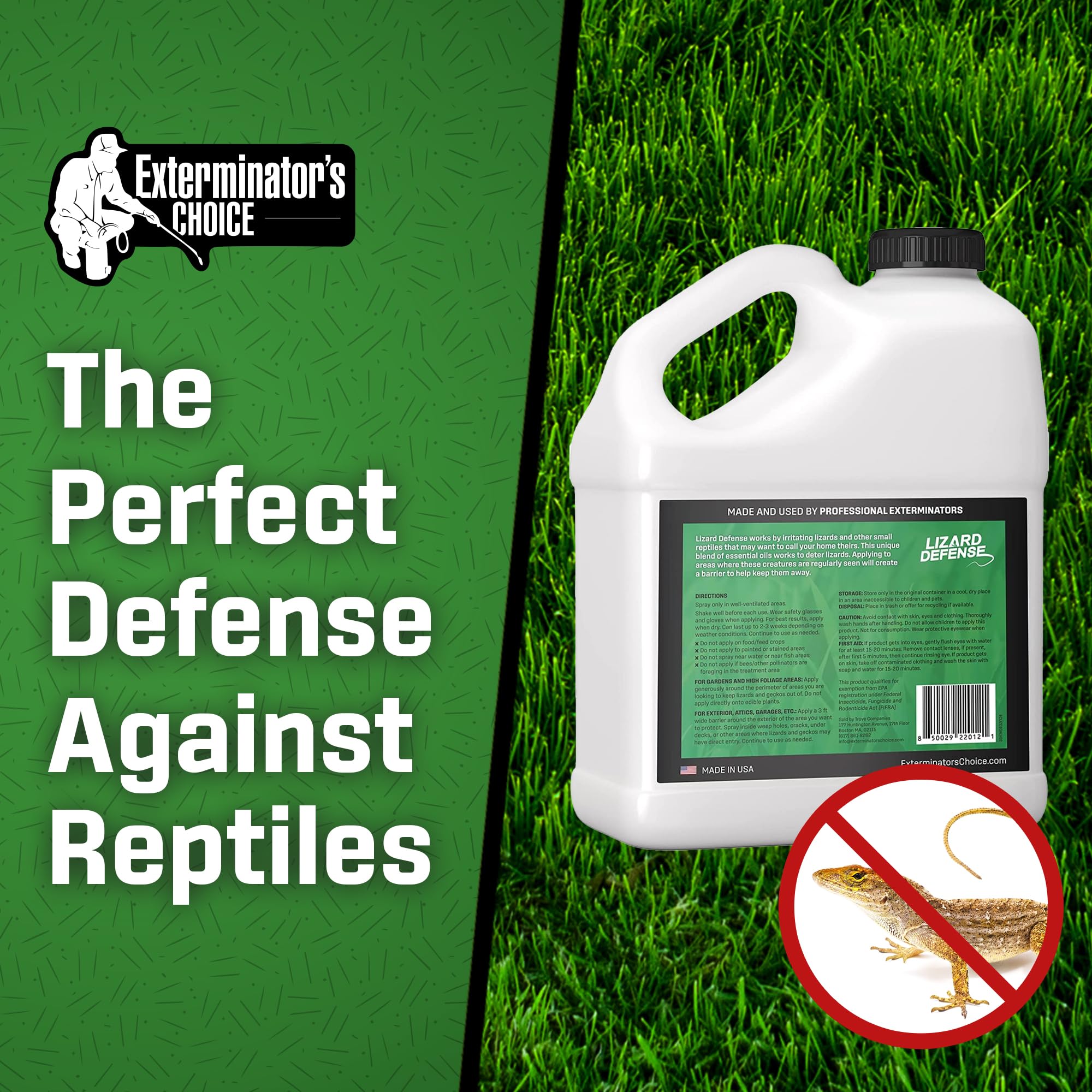 Exterminators Choice shake and spray action demonstrated for quick application