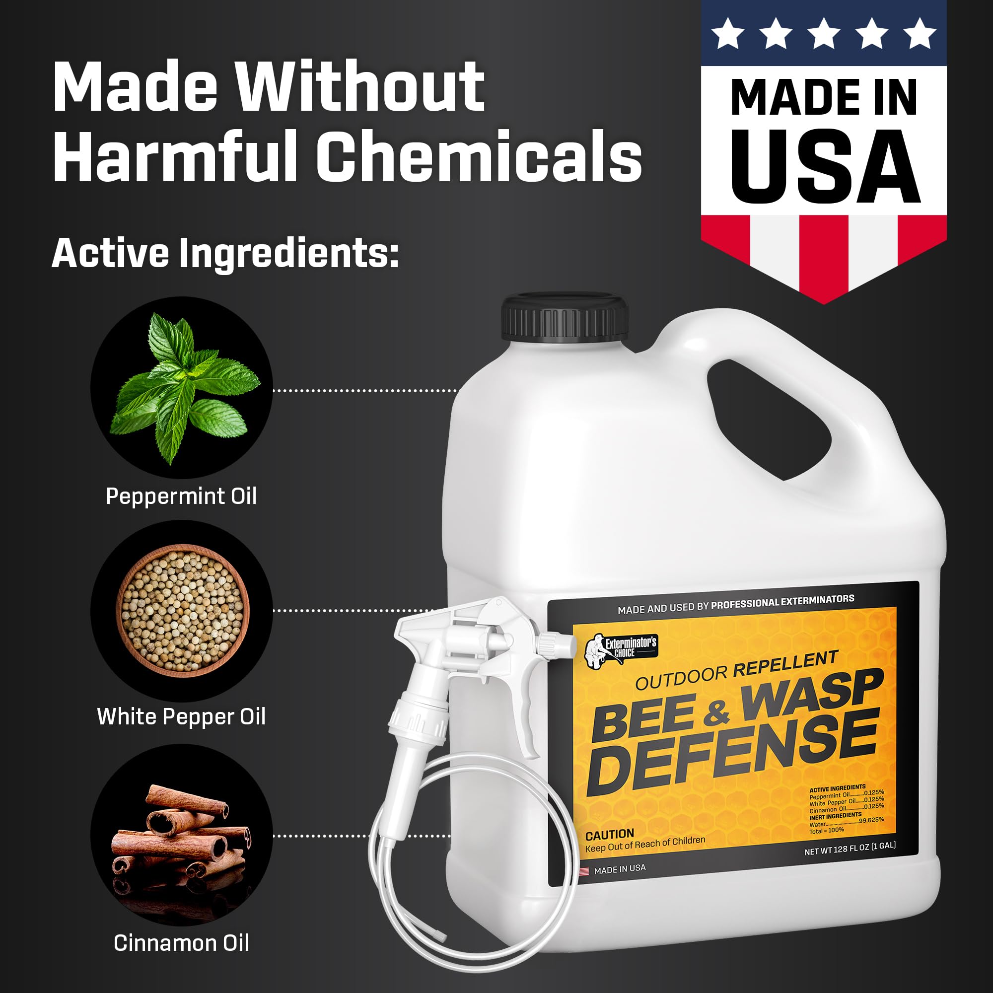 Exterminators Choice outdoor bee defense on patio keeps guests comfortable.