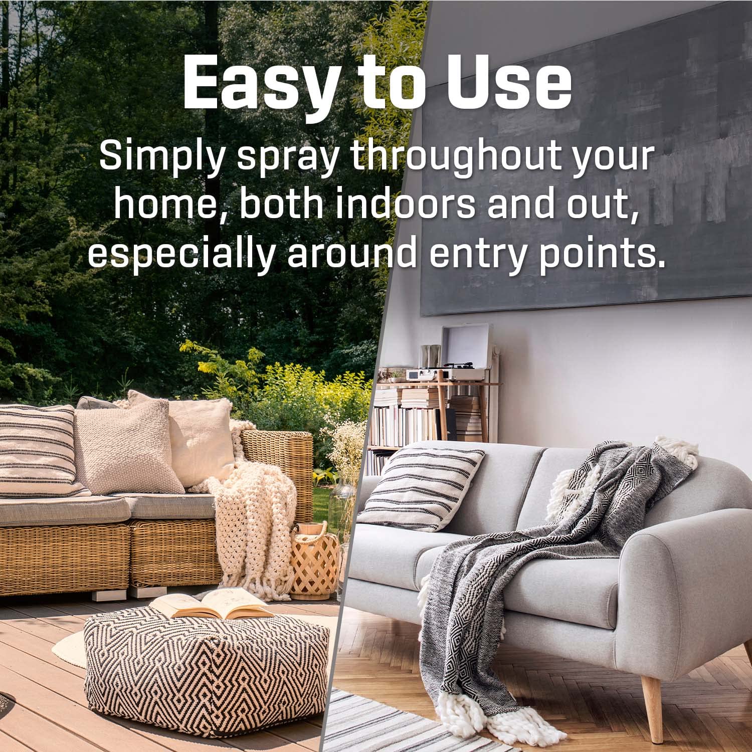 Exterminators Choice Moth Defense Spray outdoor yard protection against moth incursions.