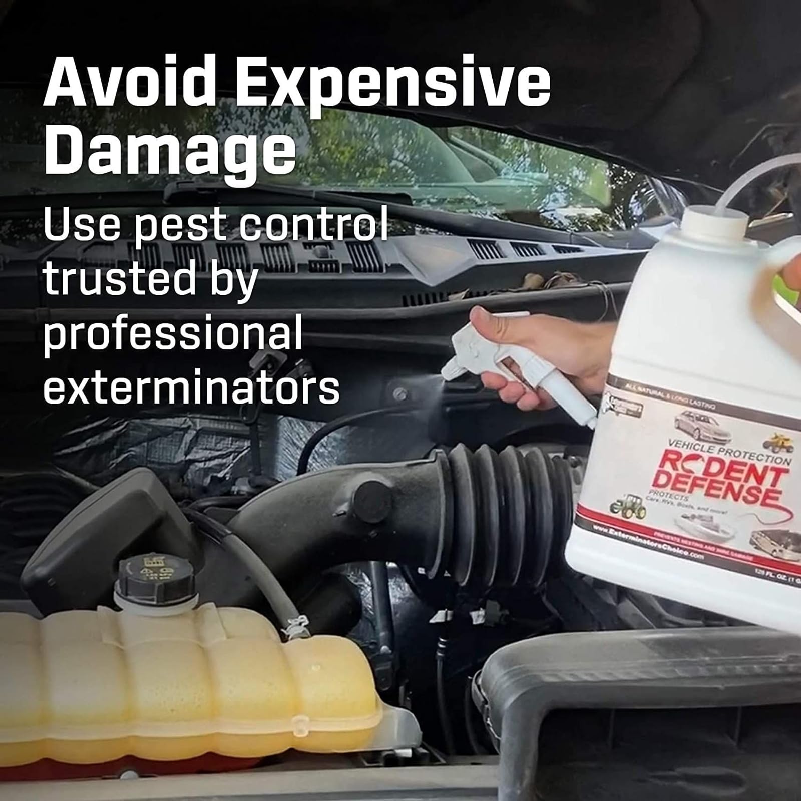 Exterminators Choice peppermint oil formula aroma for natural pest deterrence.