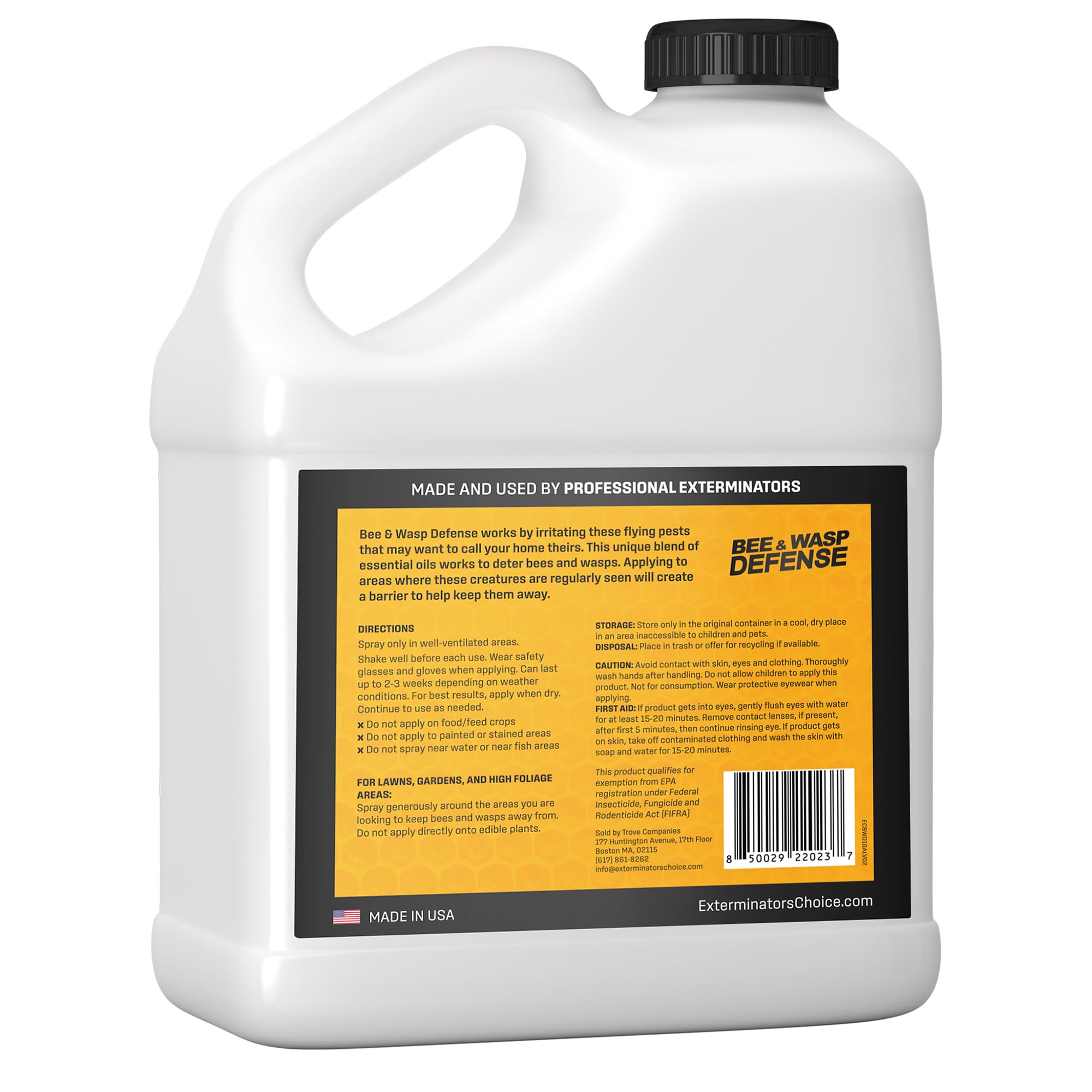 Exterminators Choice sprayer application enables quick, even outdoor coverage.