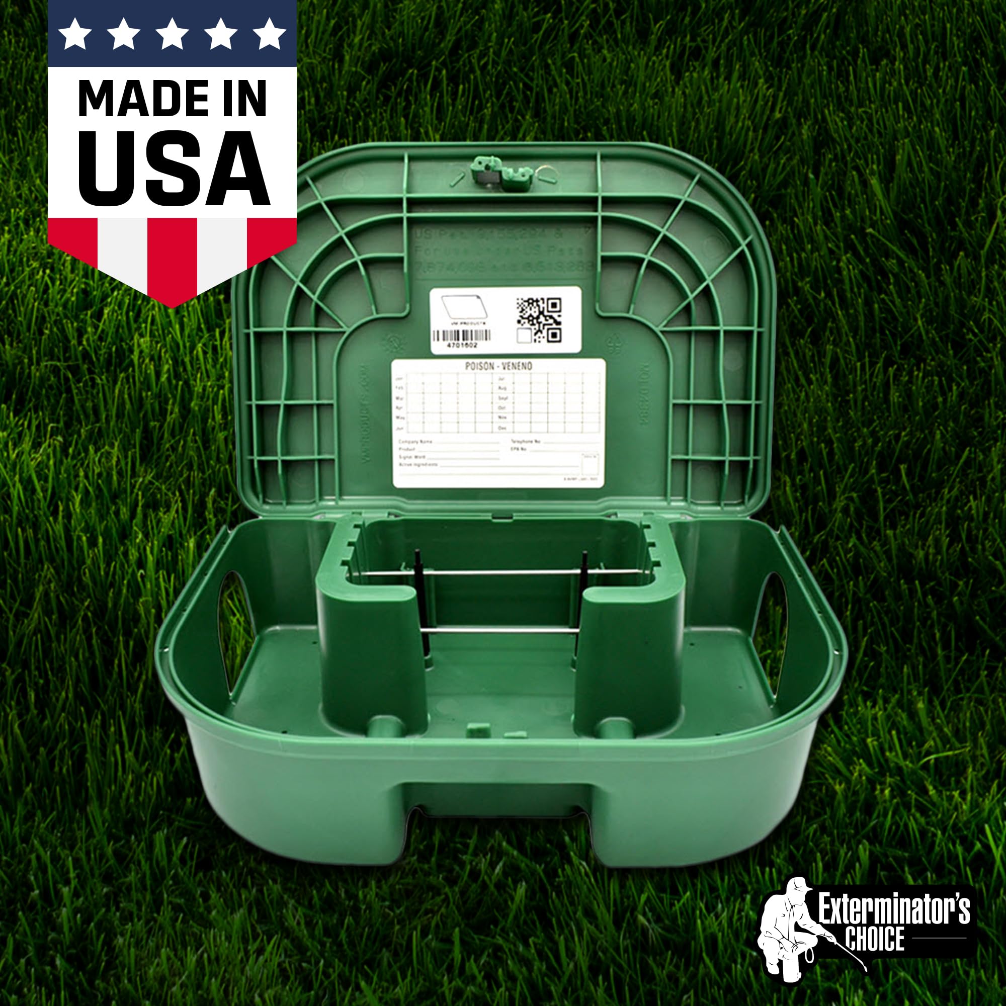 Exterminators Choice durable bait stations ideal for warehouses and large facilities.