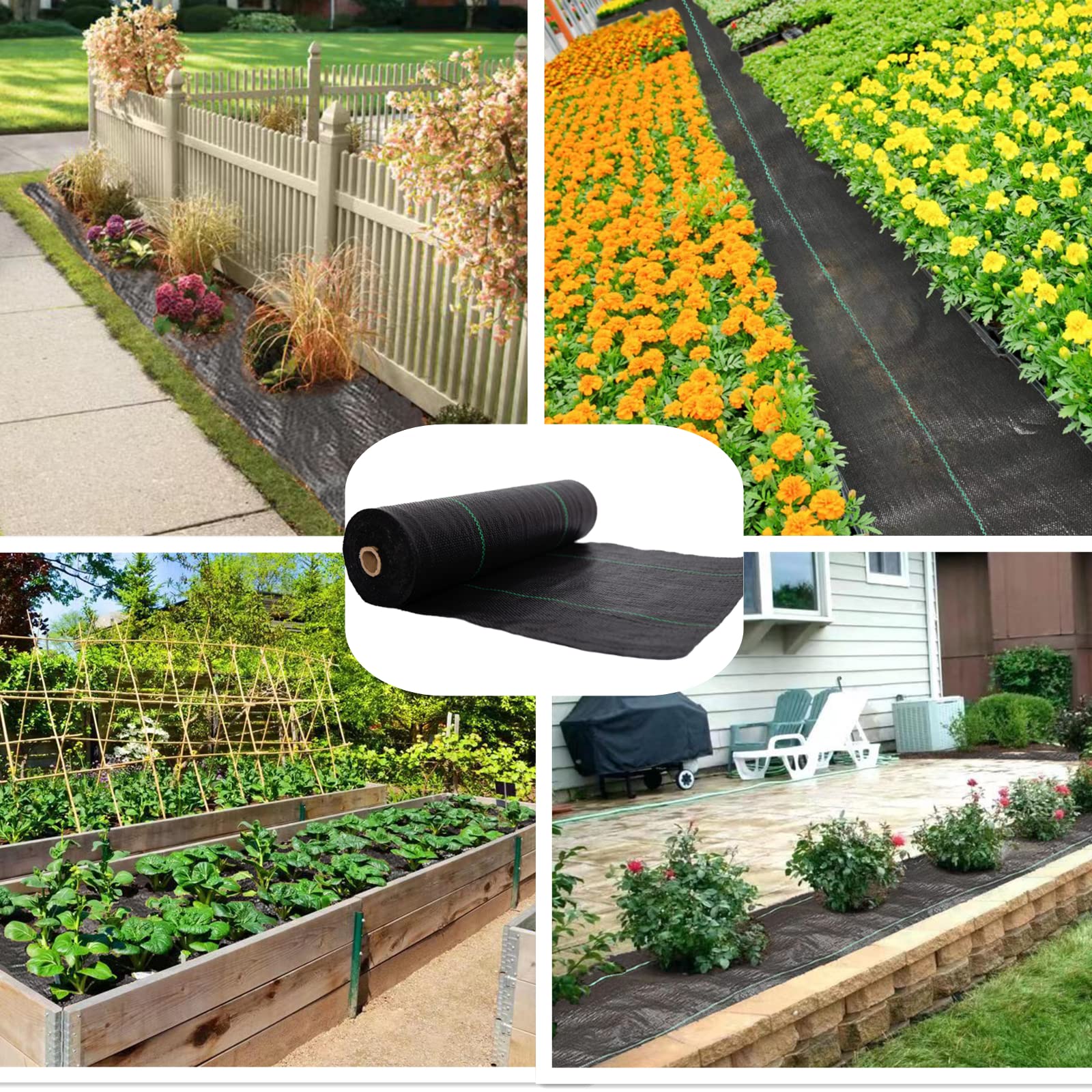 EXTRAEASY ground-cover-ideas using weed barrier under mulch for neat beds.