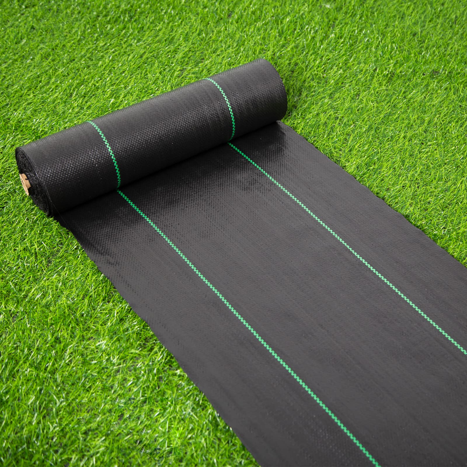 EXTRAEASY heavy-duty-weed-block-fabric demonstrates durability for garden paths.