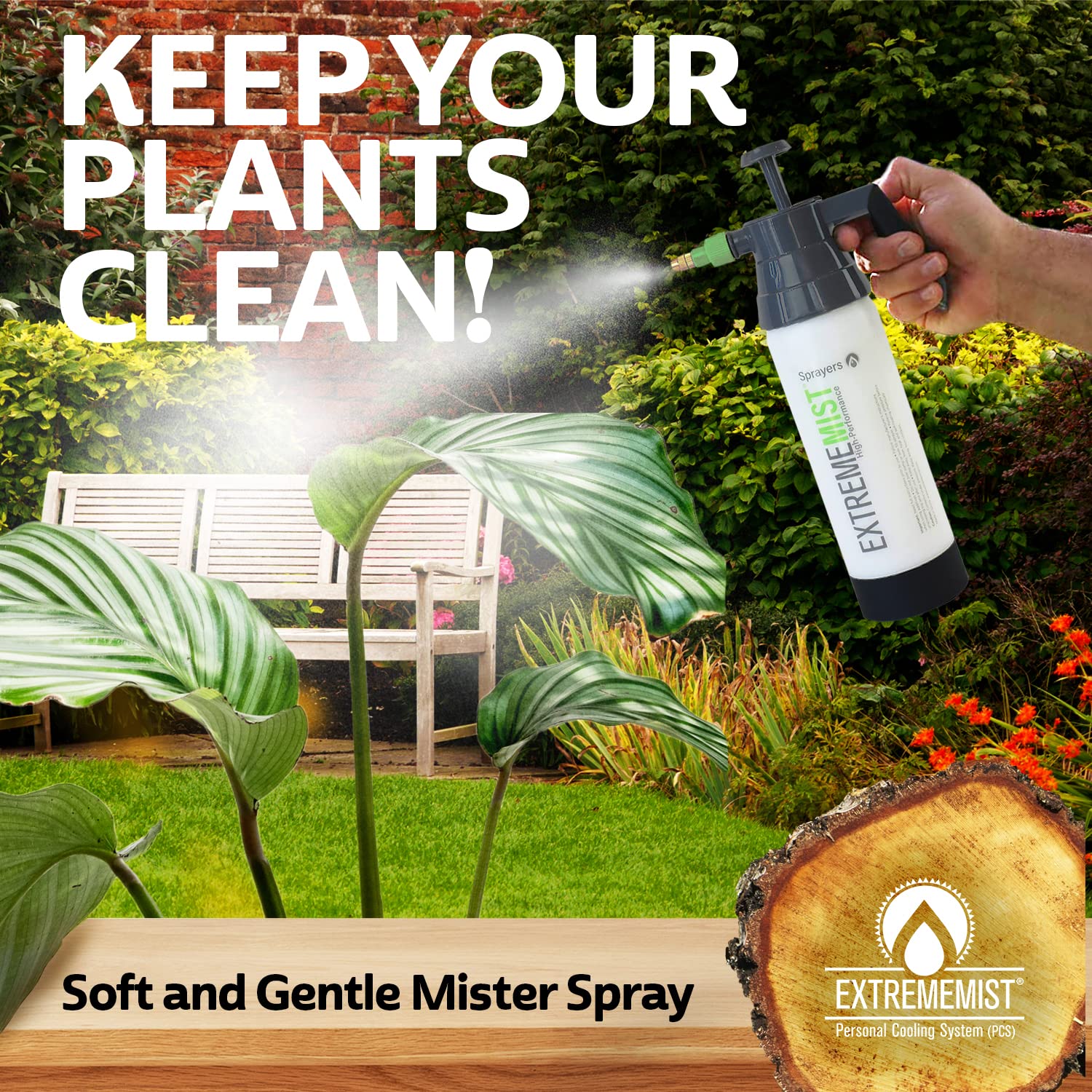 EXTREMEMIST 32oz bottle supports extended hydration sessions for garden and houseplants.