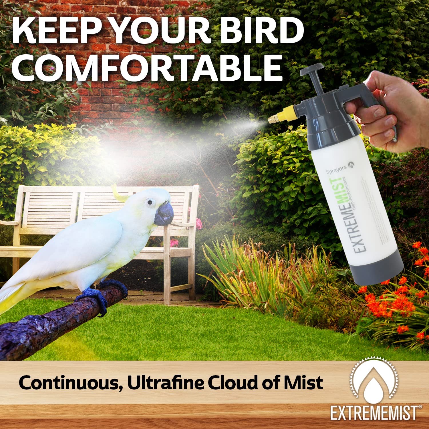 ExtremeMIST cage-cleaning-jet powers through cages with water or cleaner.