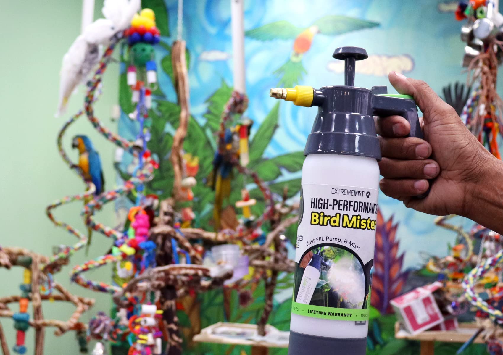 ExtremeMIST tropical-habitat-misting helps maintain a comfortable humidity level.