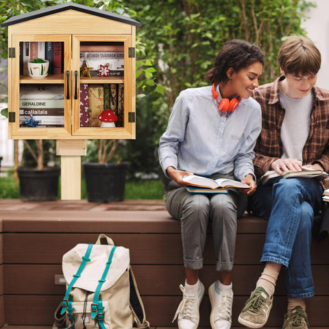 Exttlliy outdoor library box DIY paint-ready hint promotes personalization.