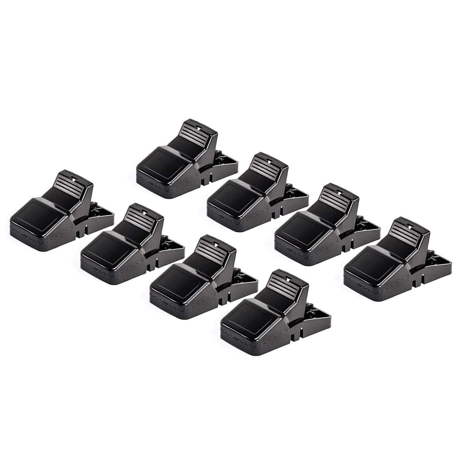 eXuby 8-pack rat traps in black finish for broad area coverage