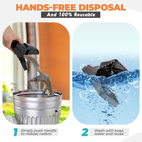 eXuby Squirrel Trap reusable design supports eco-friendly, long-term pest control