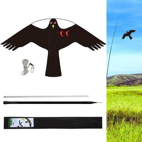 eyijklzo bird scarer kite over crops deterring birds without harm
