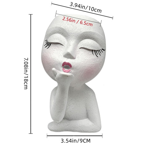 EylbKey gift-ready face planter for home or office decor.