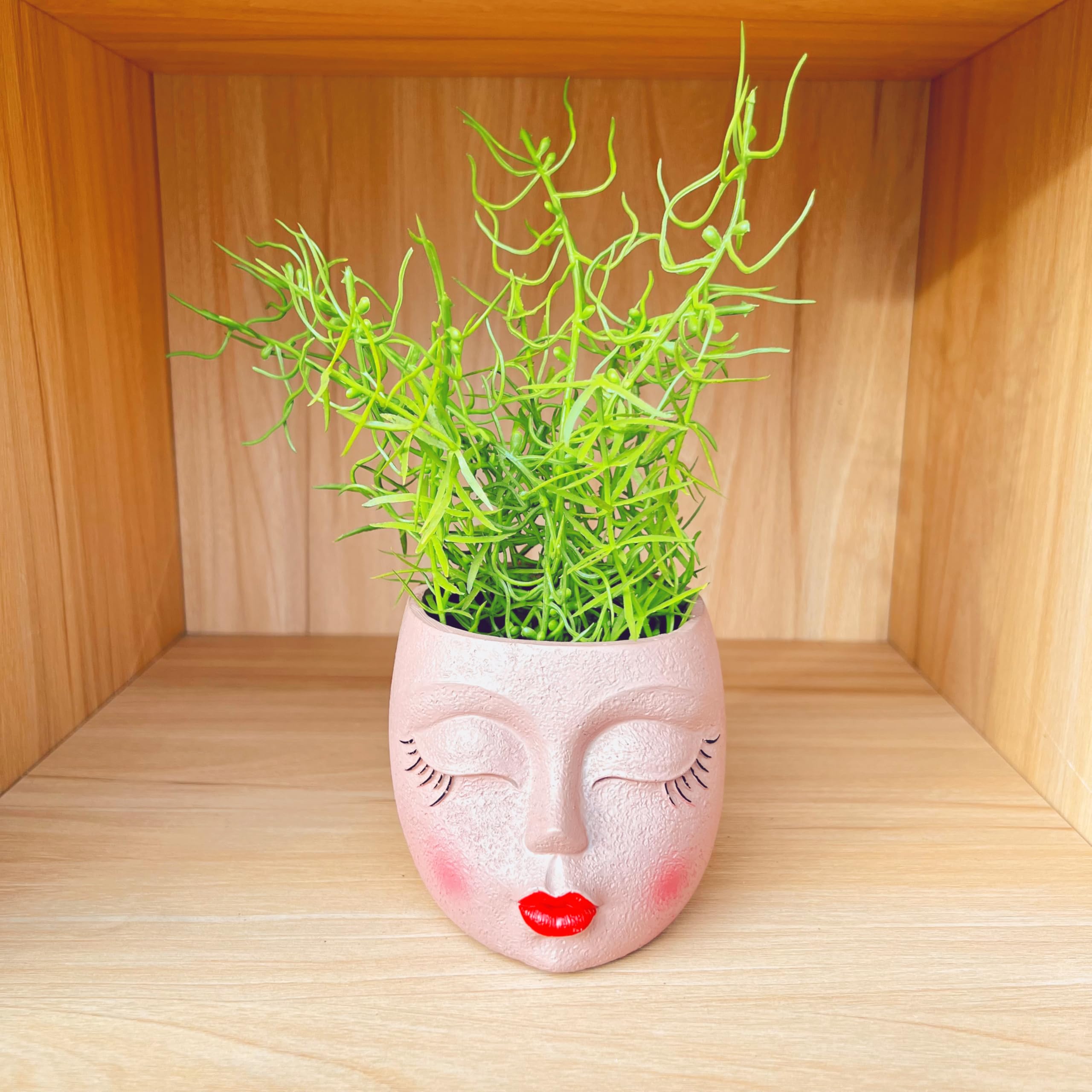 EylbKey head planter side view highlighting resin texture and details.