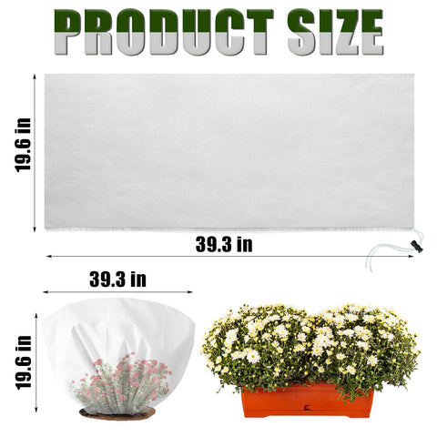 EYNDYN reusable nonwoven plant cover offers breathability and warmth for protected indoor or outdoor plants