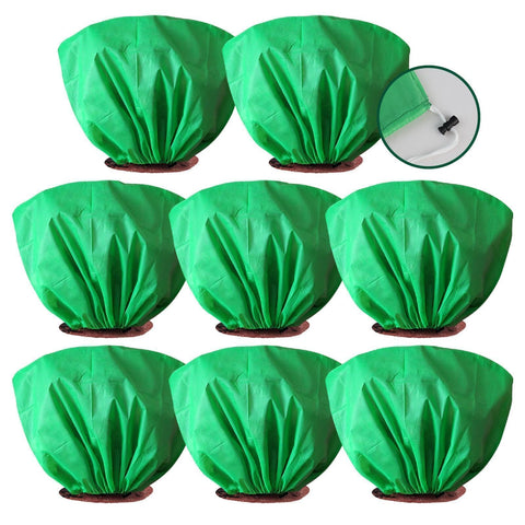 EYNDYN winter plant cover assembly shields plants while allowing airflow