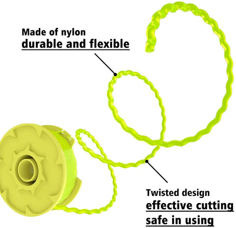 Eyoloty AC80RL3 packaging box shows six spools and one cap for Ryobi trimmers.