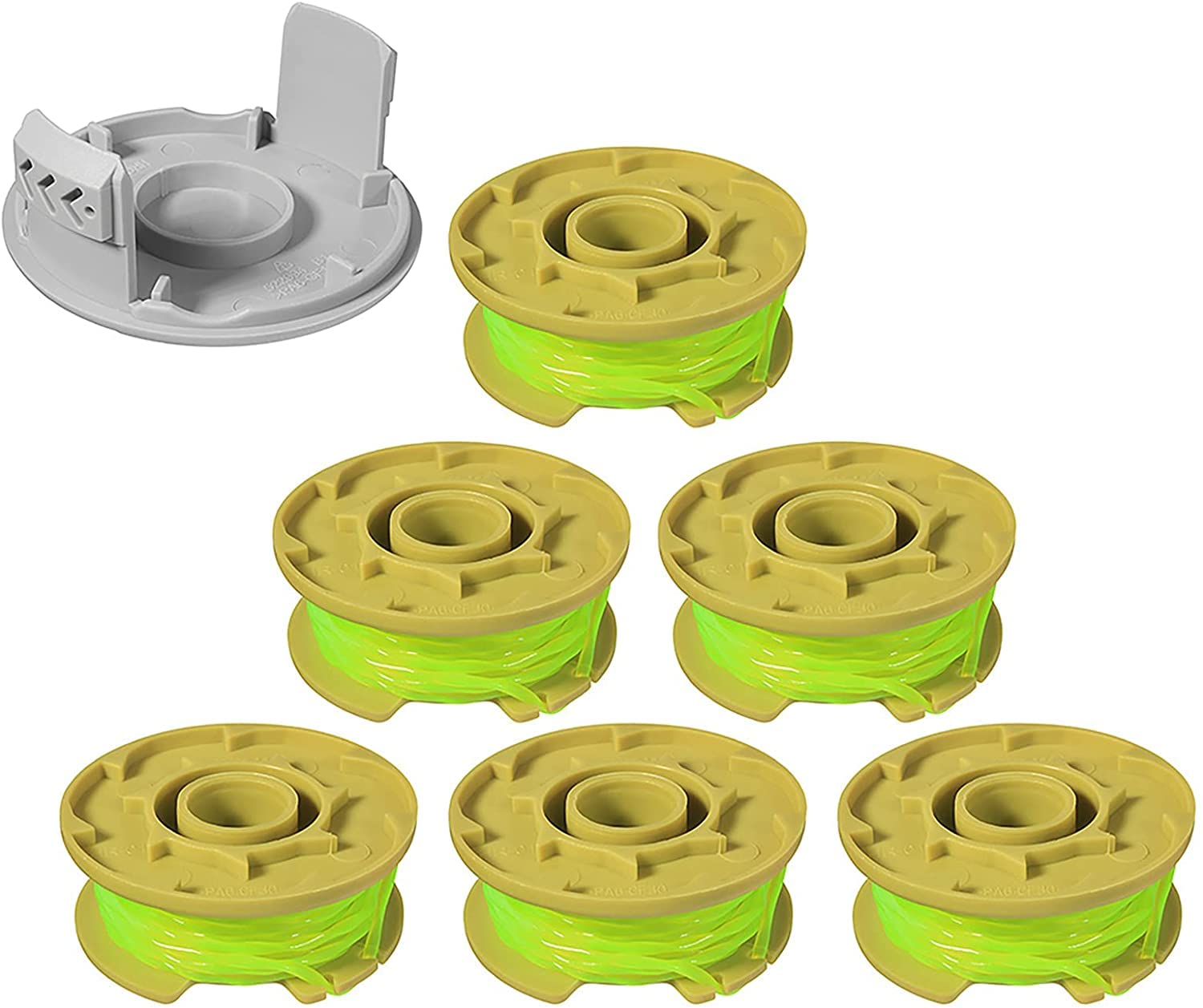 Eyoloty AC80RL3 spool closeup highlights durable 0.080-inch line for clean trims.