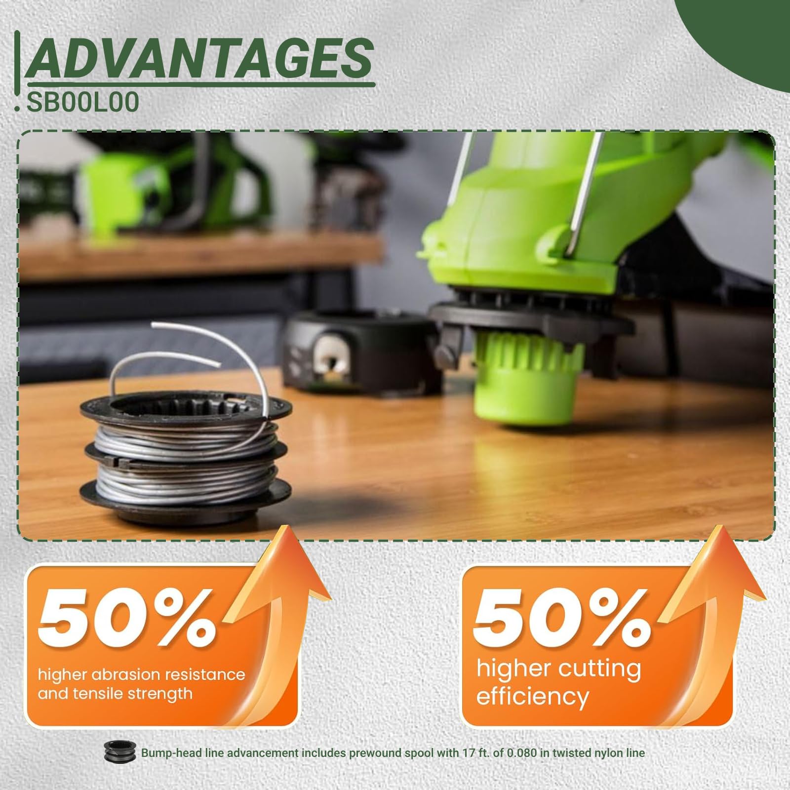 Eyoloty durable wear-resistant body for long-lasting trimmer performance