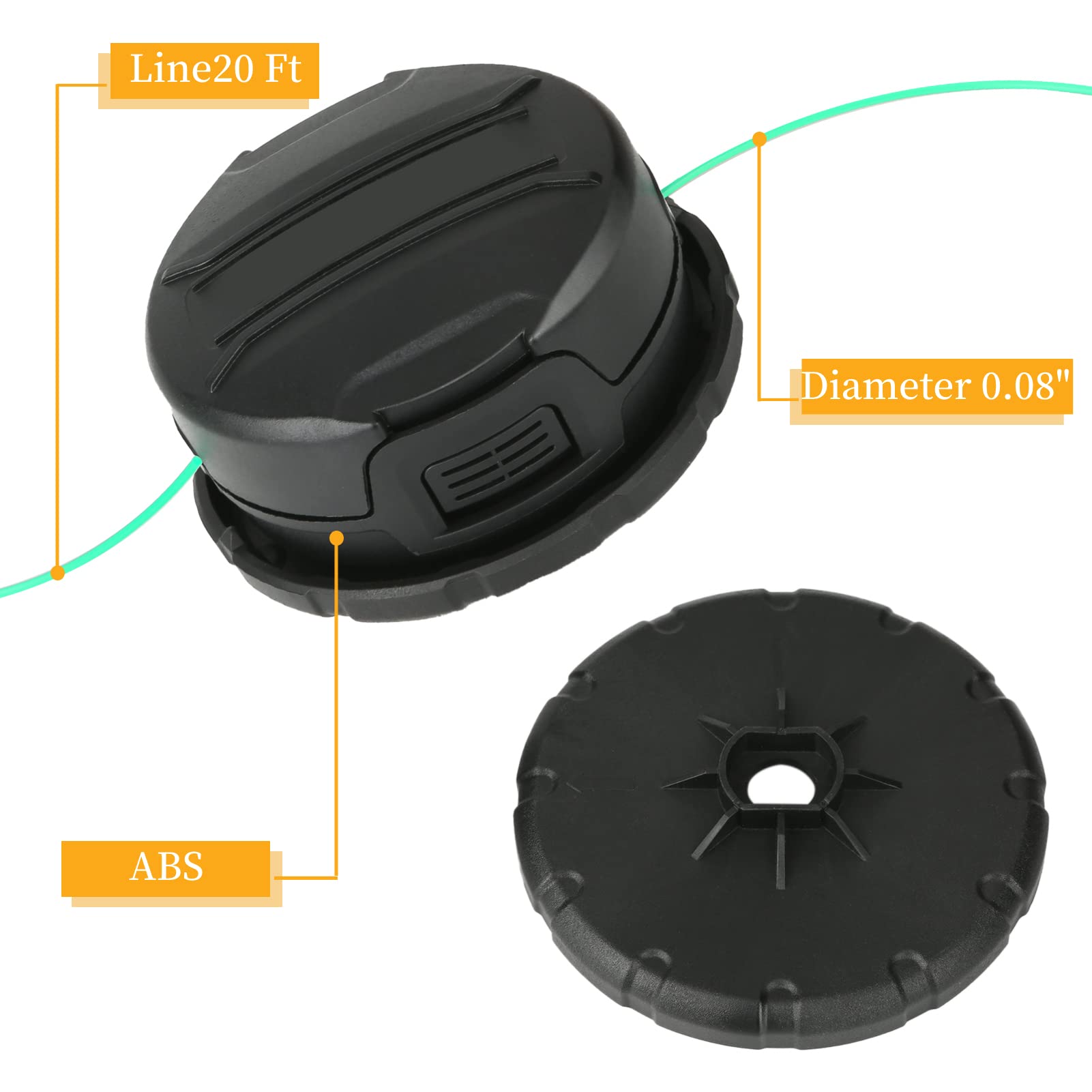 Eyoloty DWO1DT995 quick load spool enables effortless reloads.