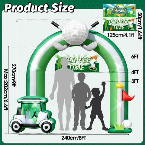 Eyourlife inflatable arch with automatic blower for quick setup