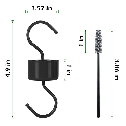 Eyrosa measures 5-inch tall by 1.6-inch wide to fit most feeders