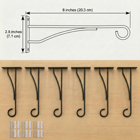 Eyrosa 8-inch plant hanger holds up to 12 lb, versatile for planters and feeders.