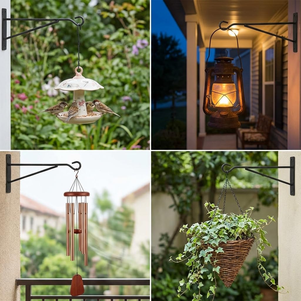 Eyrosa vertical garden hanger set provides organized space across a six-pack setup.