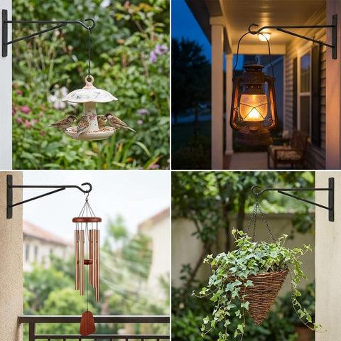 Eyrosa vertical garden hanger set provides organized space across a six-pack setup.