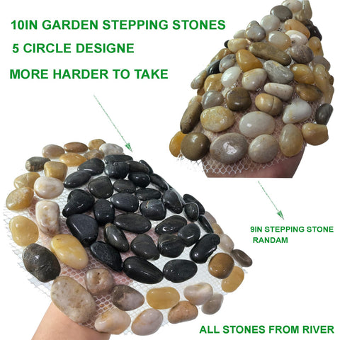 EYZH stepping stones installed for a simple walkway setup.