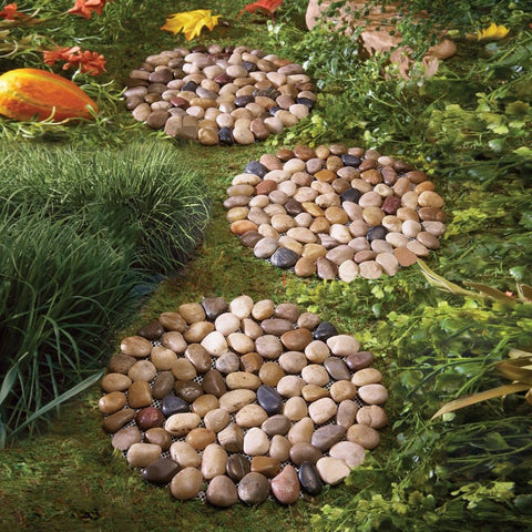 EYZH outdoor walkway stones provide a natural, smooth surface for easy garden paths
