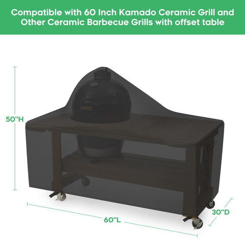 EZ-DONGTENG big green egg grill cover shielding ceramic grill from snow and wind