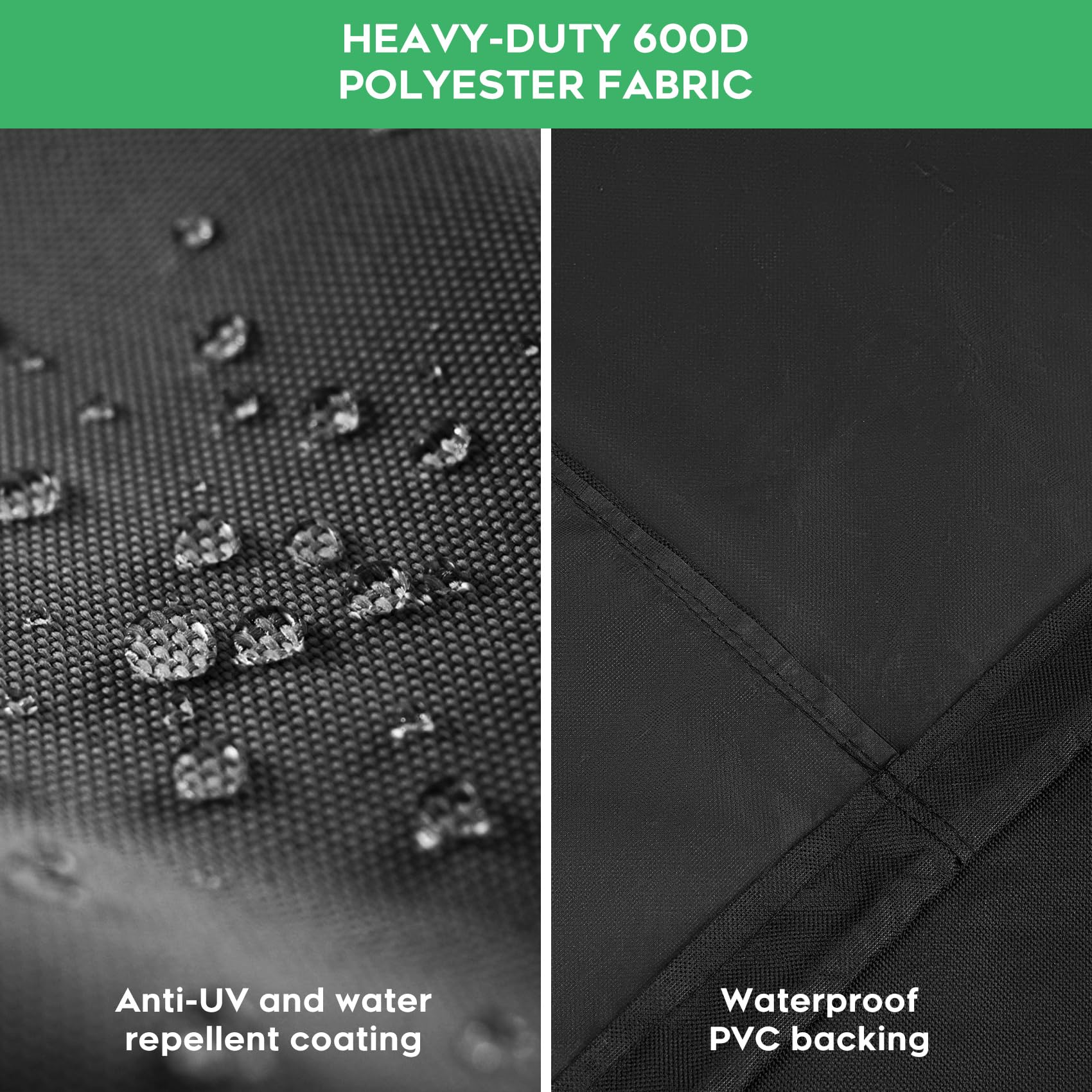 Durable, tear-resistant 600D EZ-DONGTENG grill cover at work