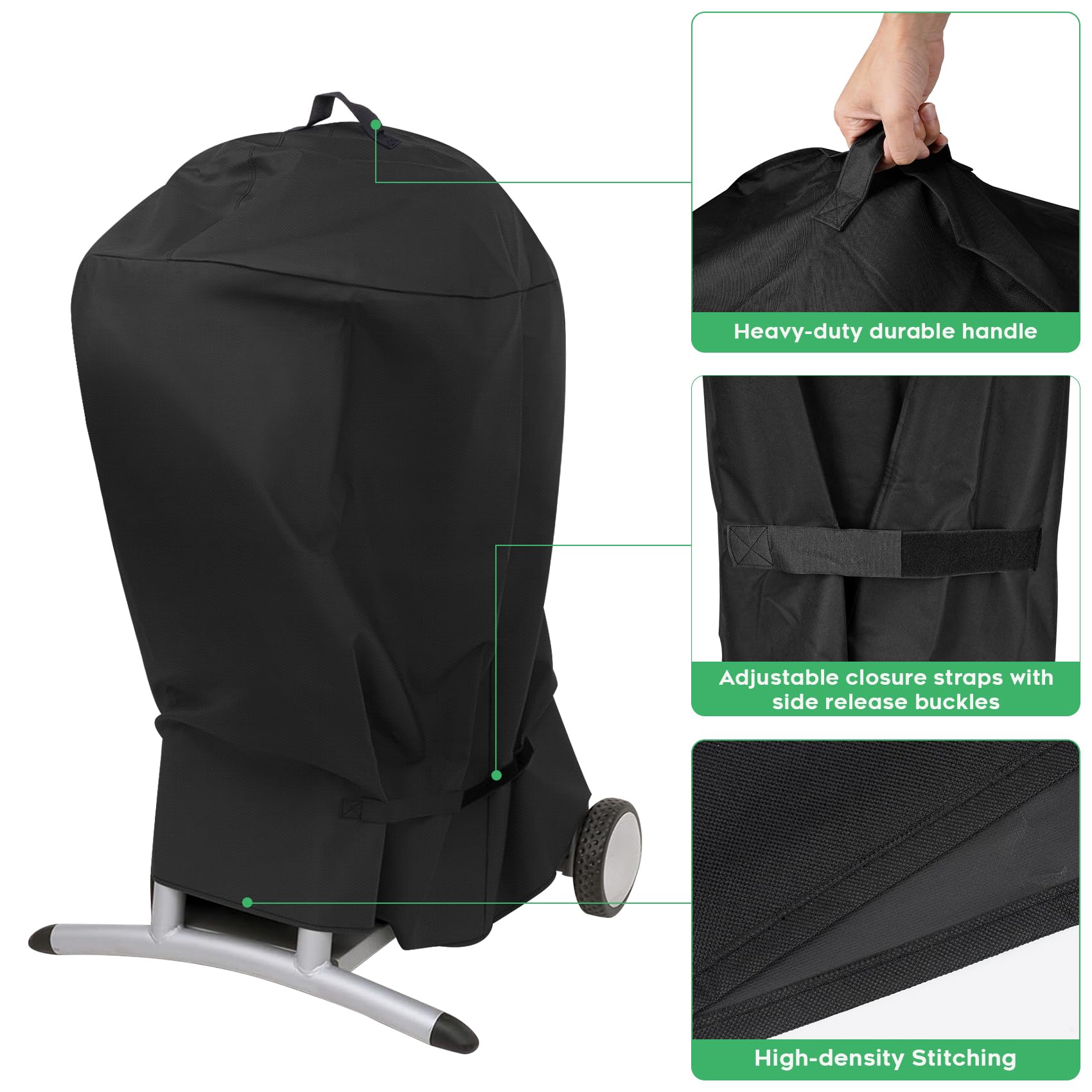 Storm-ready wind straps secure EZ-DONGTENG cover for a snug fit.