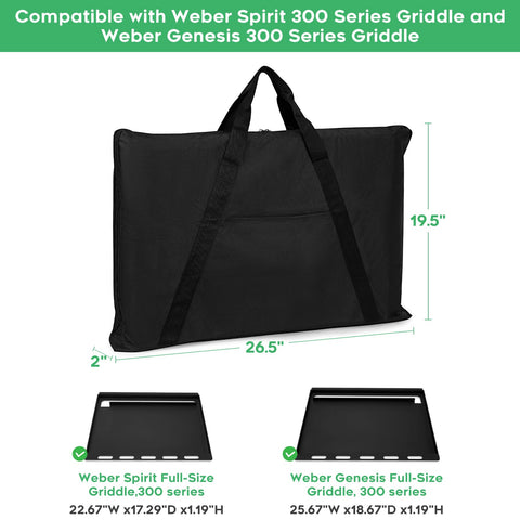 EZ-DONGTENG griddle cover for Weber Genesis 300 Series shields griddle on the go.