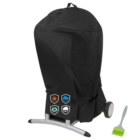 EZ-DONGTENG grill cover on Char-Broil Patio Bistro provides all-weather protection.