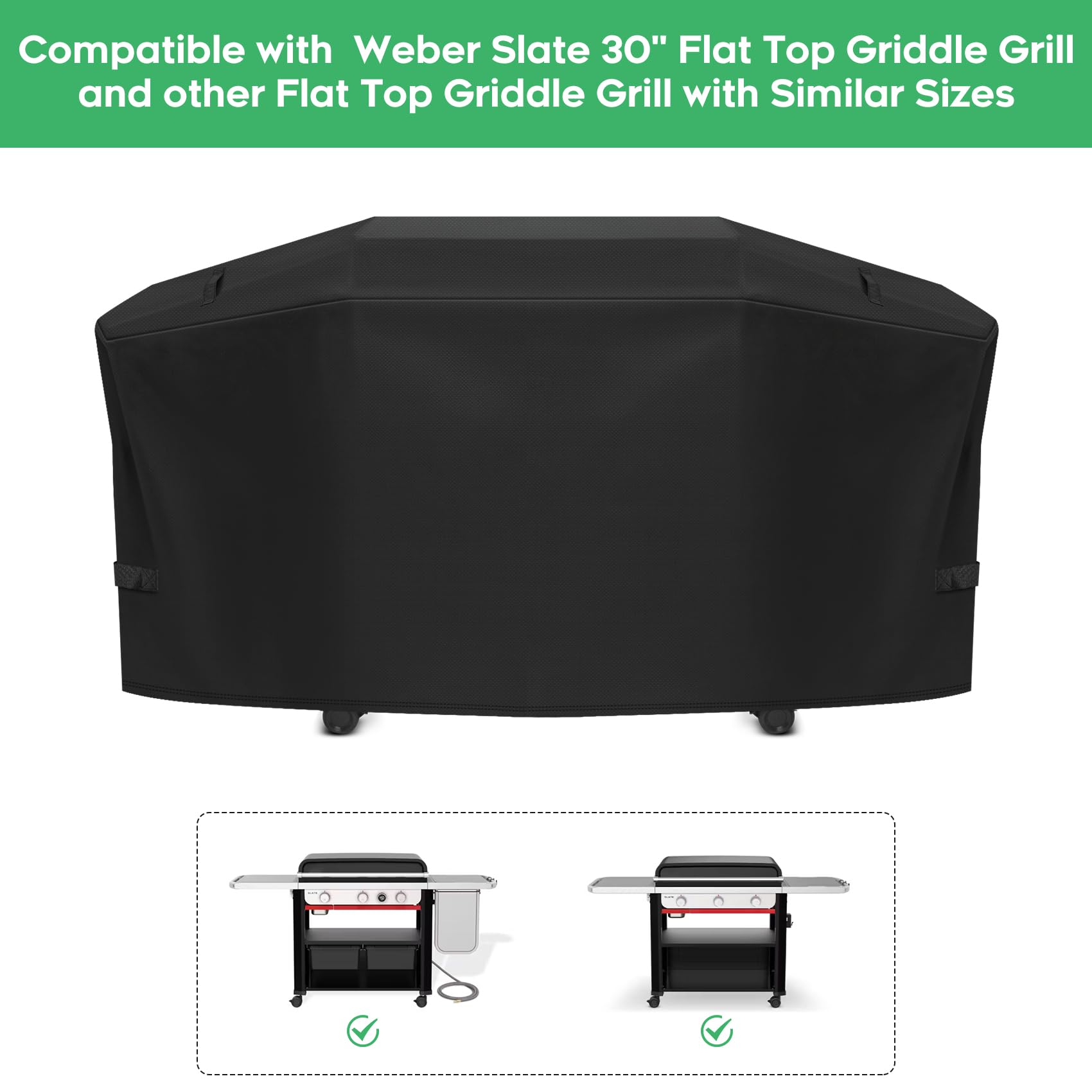 EZ-DONGTENG cover with sealed seams prevents water intrusion on Weber Slate 30