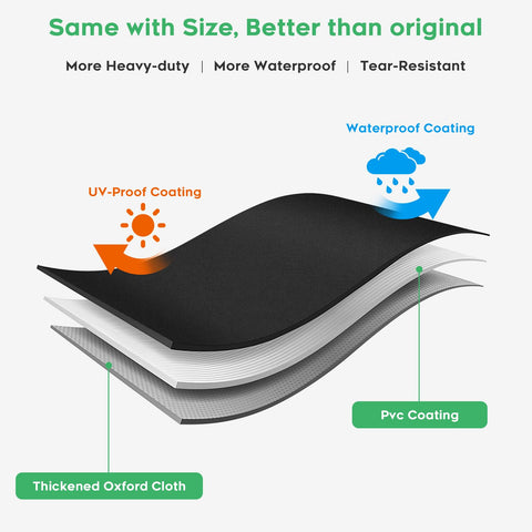 EZ-DONGTENG windproof Velcro straps secure cover during gusts.