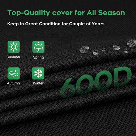 EZ-DONGTENG waterproof 600D fabric keeps grills dry during rain