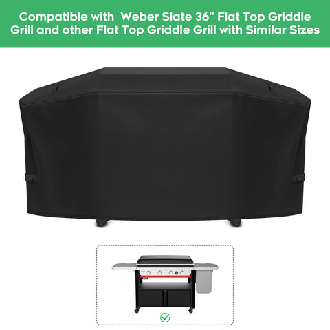 EZ-DONGTENG Weber Slate 36-inch cover side view heavy-duty 600D fabric
