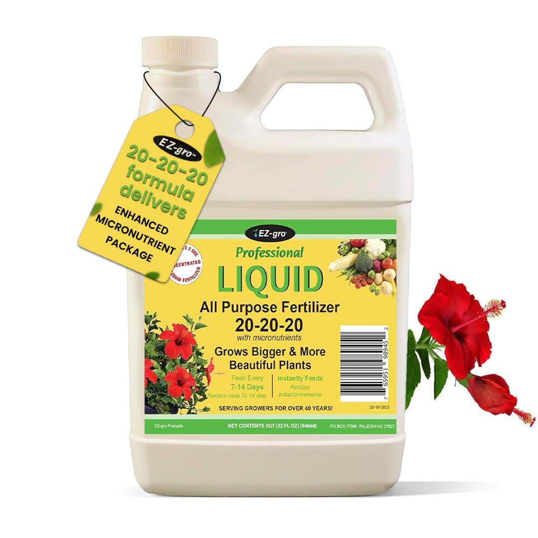 EZ-gro balance bottle pour promotes even feeding for all plants.