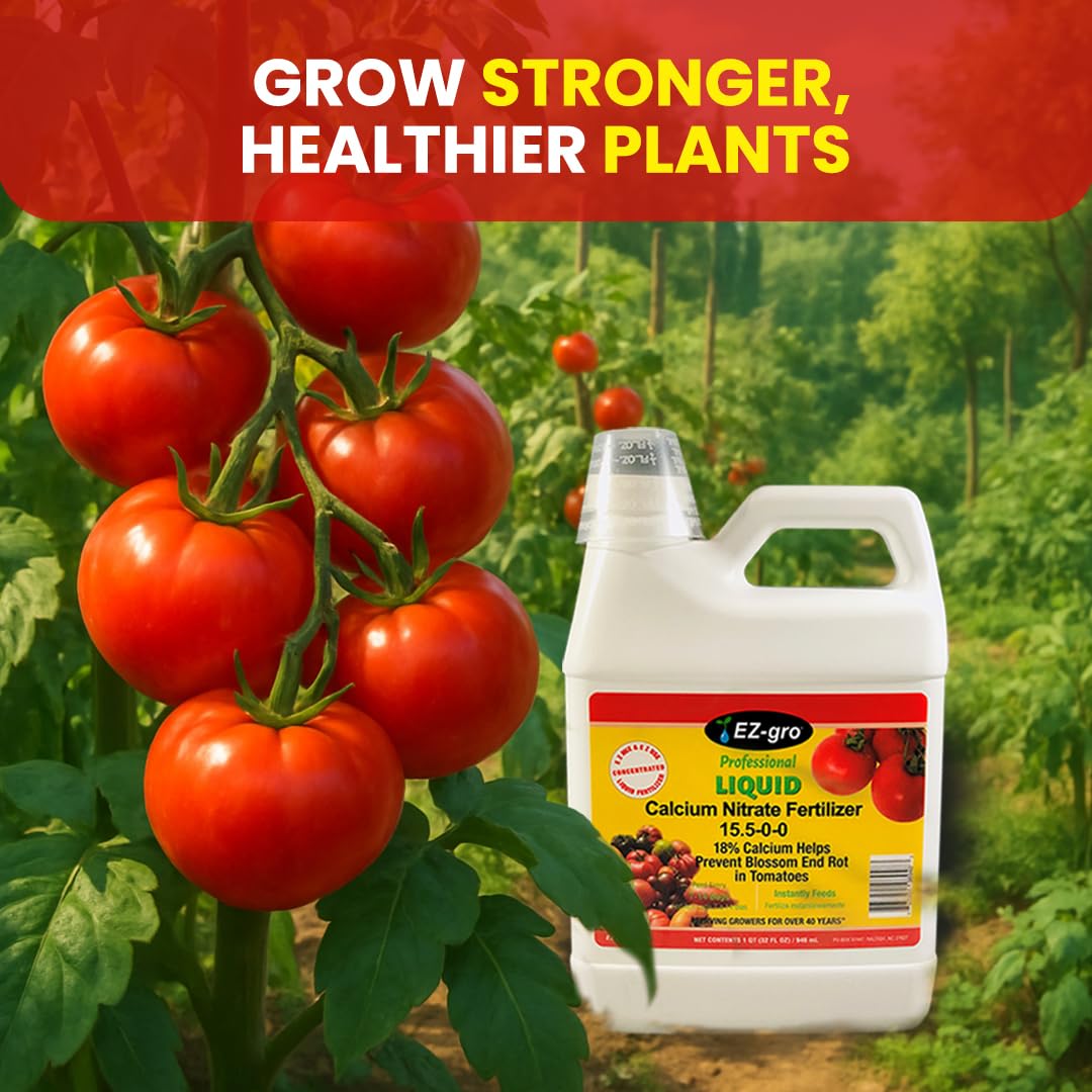 EZ-gro Calcium Nitrate liquid demonstrates easy absorption for hydroponics