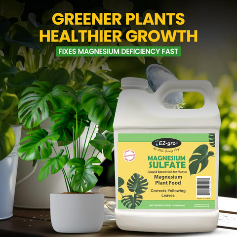 EZ-gro Epsom Salt dissolving in water for easy plant feeding