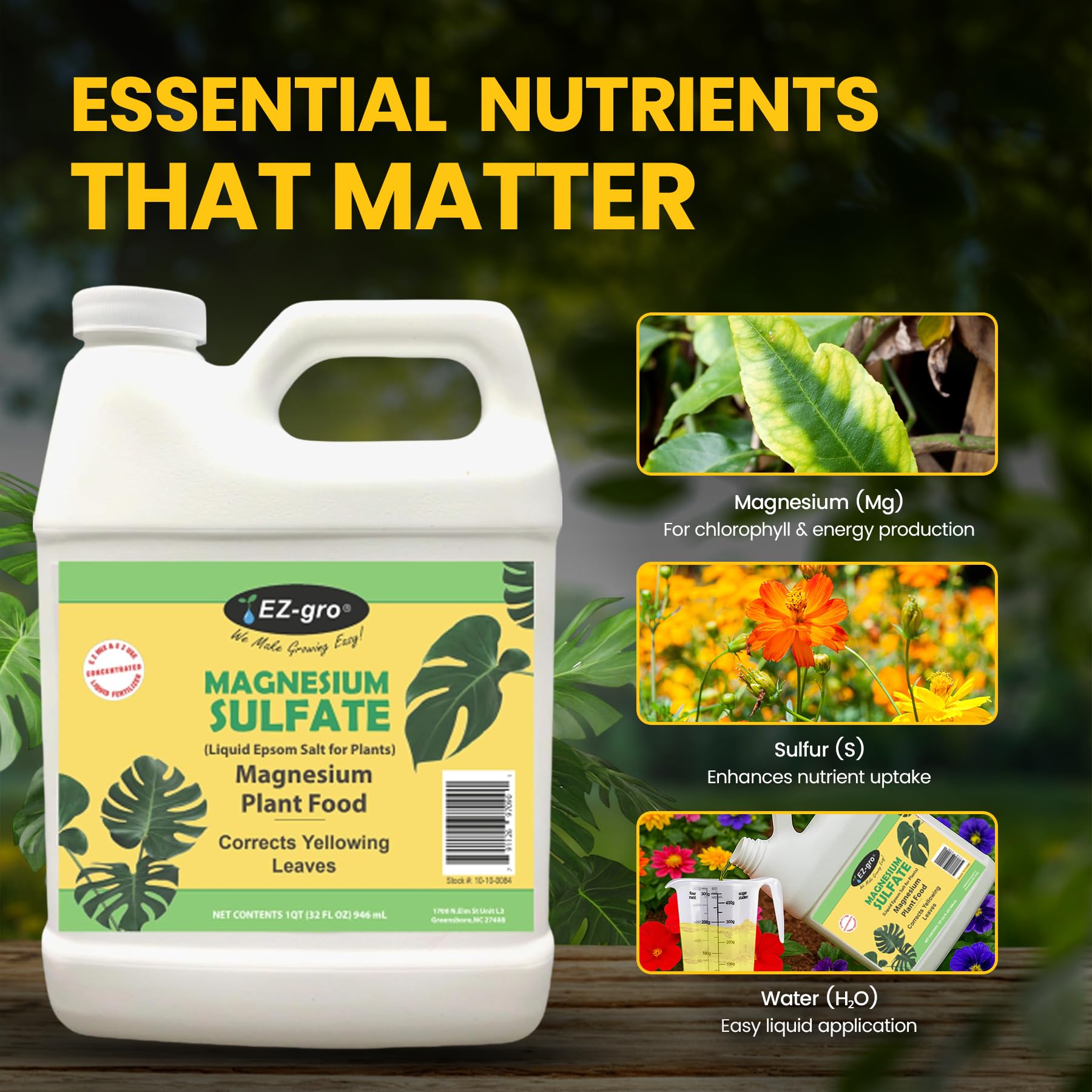 EZ-gro Epsom Salt ready to mix with irrigation