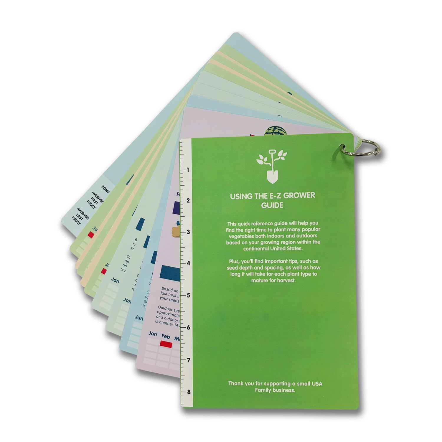 EZ Grower seed depth and spacing guide enables precise sowing.